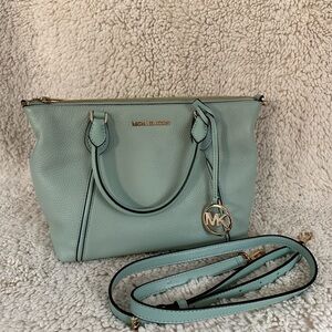 Michael Kors Purse Mint Green w/ Shoulder Strap